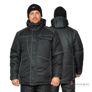 Куртка мужская утеплённая «Викинг» чёрная. Артикул: 9643. Цена от 10 091,00 р. в г. Москва