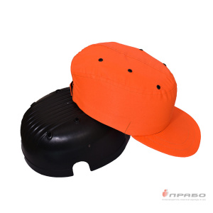 Каскетка-бейсболка защитная с вставкой из ударопрочного пластика оранжевая. Артикул: 9728. Цена от 480 р.
