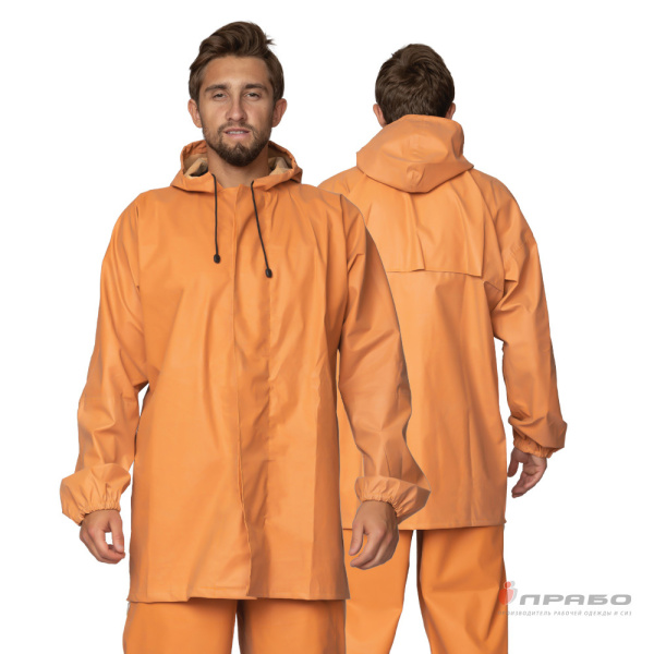 Костюм влагозащитный «Рокон-Букса» оранжевый (куртка и полукомбинезон). Артикул: Вл201. #REGION_MIN_PRICE# в г. Москва