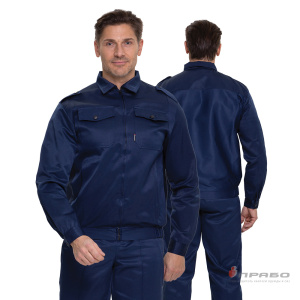 Костюм мужской «Альфа» синий (куртка и брюки) для охранников. Артикул: Охр102. Цена от 2 261 р. в г. Москва