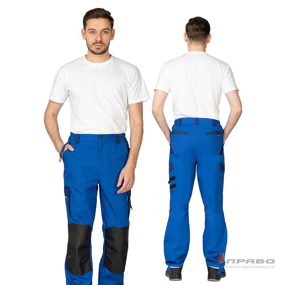 Брюки мужские «Сюрвейер Смарт» василёк/тёмно-синий. Артикул: 12939. Цена от 2 975,00 р. в г. Москва