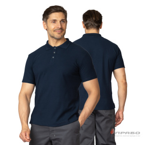 Рубашка «Поло» с коротким рукавом синяя. Артикул: Трик1031. Цена от 1 080,00 р.