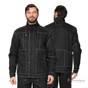 Костюм мужской «Викинг 2021» чёрный (куртка и брюки). Артикул: 09374. Цена от 8 606 р. в г. Москва
