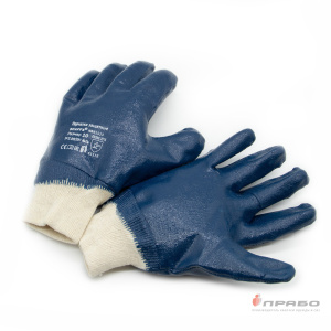 Перчатки с полным нитриловым обливом и манжетой резинка Scaffa NBR1530. Артикул: 9954. Цена от 200 р.