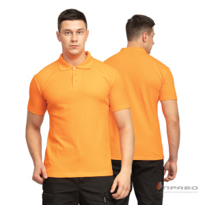 Рубашка «Поло» с коротким рукавом оранжевая. Артикул: Трик1031. Цена от 1 080,00 р.
