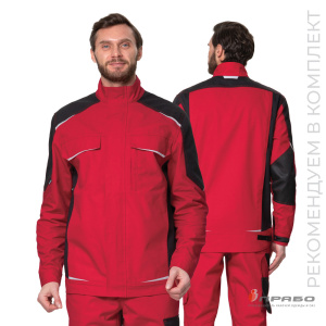 Куртка мужская «Сюрвейер» красный/чёрный. Артикул: 10651. Цена от 5 711,00 р. в г. Москва