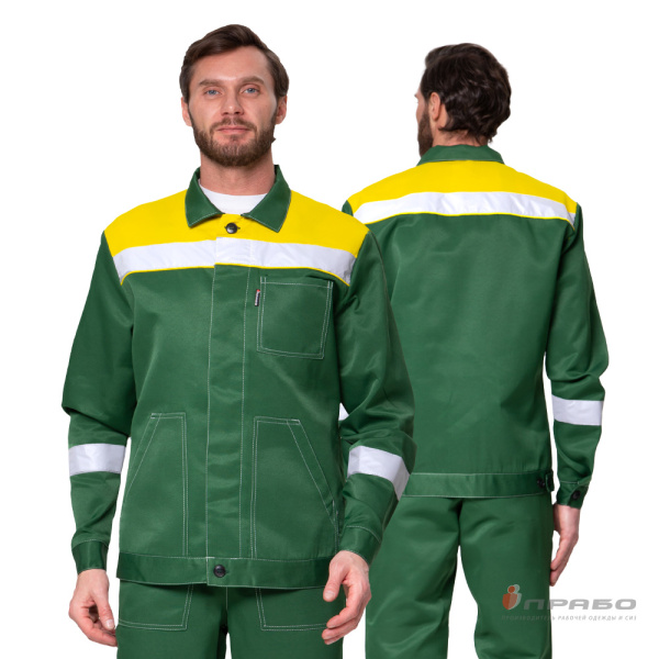 Костюм мужской «Пантеон 2 СОП» зелёный/жёлтый. Артикул: Кос119с. #REGION_MIN_PRICE# в г. Москва