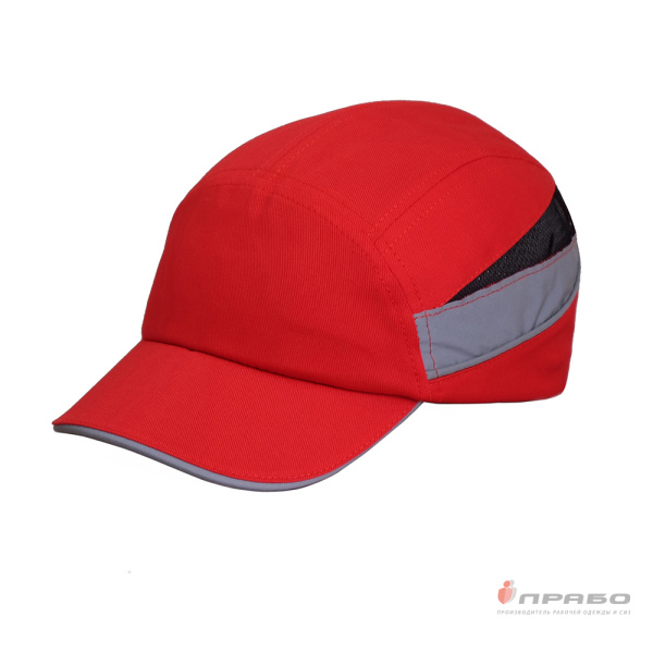 Каскетка защитная«RZ BioT Cap РОСОМЗ» красная. Артикул: 12020. #REGION_MIN_PRICE#