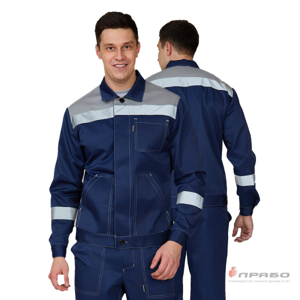 Костюм мужской «Пантеон СОП» синий/серый (куртка и брюки). Артикул: Кос118с. #REGION_MIN_PRICE# в г. Москва