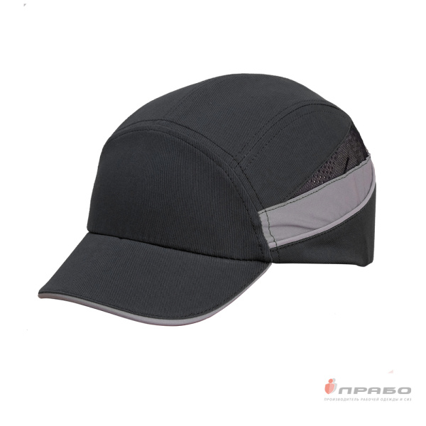 Каскетка защитная «RZ BioT Cap РОСОМЗ» чёрная. Артикул: 12020. #REGION_MIN_PRICE#
