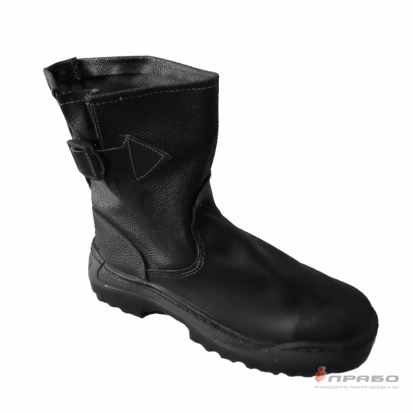 Сапоги кожаные юфть/кирза с подошвой ПУ чёрные. Артикул: Сап05. #REGION_MIN_PRICE# в г. Москва