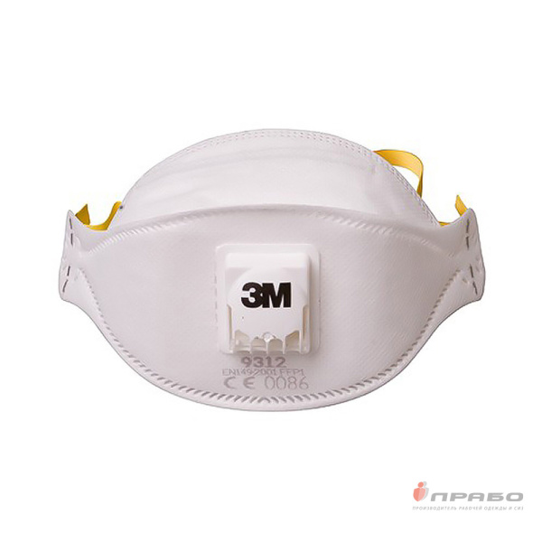 Респиратор противоаэрозольный 3М Aura 9312+ с клапаном выдоха (FFP1). Артикул: Рес129. #REGION_MIN_PRICE#