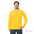 Рубашка «Поло» с длинным рукавом жёлтая. Артикул: Трик104. Под заказ.