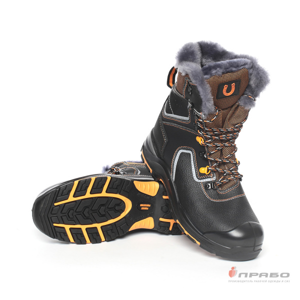 Ботинки «Perfect Protection PRB10N-CKW» с подошвой ПУ/нитрил и КП чёрные (натуральный мех). Артикул: 9652. #REGION_MIN_PRICE# в г. Москва