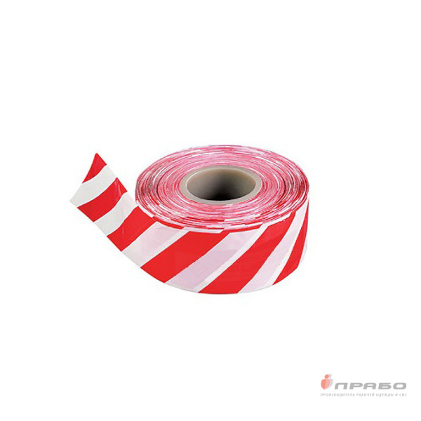 Лента оградительная «Эконом» красно-белая 50 мм 35 мкм, 250 п.м.. Артикул: Огр111. #REGION_MIN_PRICE#
