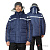 Куртка мужская утеплённая «Аляска» тёмно-синяя. Артикул: Кур210 . Под заказ. в г. Москва