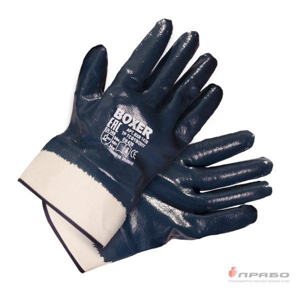 Перчатки с полным нитриловым обливом и манжетой крага Boxer BXR1430. Артикул: 11919. #REGION_MIN_PRICE# в г. Москва
